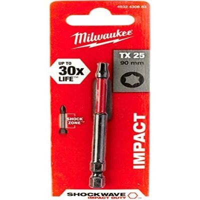 Milwaukee Impact Duty Shockwave TX25 90mm Schlagbohrerset Milwaukee Impact Duty Shockwave TX25 90mm Schlagbohrerset