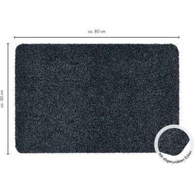Andiamo 700607 Tapis de porte en coton - Absorbe saleté et humidité Andiamo 700607 Tapis de porte en coton - Absorbe saleté et humidité