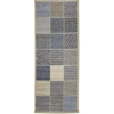 ANDIAMO - Clyde 2 - beige-blue - 80x200 - Runner Rug ANDIAMO - Clyde 2 - beige-blue - 80x200 - Runner Rug