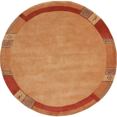 LUXOR LIVING - India Teppiche - Ø 200 cm - Orange terra - Rug LUXOR LIVING - India Teppiche - Ø 200 cm - Orange terra - Rug
