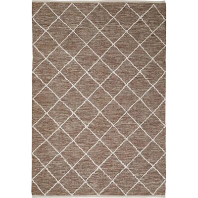 LUXOR LIVING Pantin Teppich - Geometrisch Baumwolle, Handgewebt, Braun LUXOR LIVING Pantin Teppich - Geometrisch Baumwolle, Handgewebt, Braun