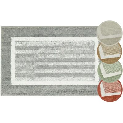 Andiamo Maui - Tapis de bain gris, moelleux, lot de 2 Andiamo Maui - Tapis de bain gris, moelleux, lot de 2