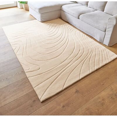 Tapis en microfibre beige Andiamo Dale - Tapis - Publicité Tapis en microfibre beige Andiamo Dale - Tapis - Publicité