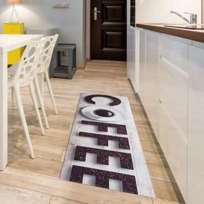 Tapis de cuisine en vinyle Coffee - andiamo Tapis de cuisine en vinyle Coffee - andiamo