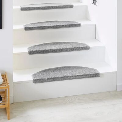 ANDIAMO Casablanca Stufenmatten - 65x28cm, Grau, 15 Stück ANDIAMO Casablanca Stufenmatten - 65x28cm, Grau, 15 Stück