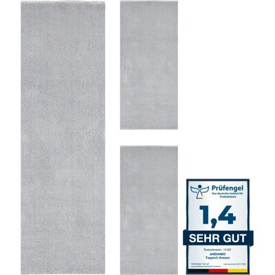 ANDIAMO Arezzo Grau Teppich - Rechteckig, 2 Stücke, 60x110cm & 80x200cm ANDIAMO Arezzo Grau Teppich - Rechteckig, 2 Stücke, 60x110cm & 80x200cm