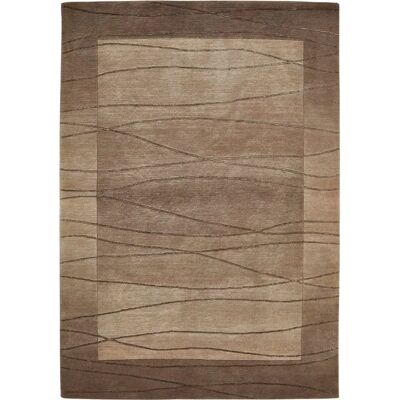 LUXOR LIVING Lineo Wollteppich - Handgeknüpft, 170x240cm, Braun LUXOR LIVING Lineo Wollteppich - Handgeknüpft, 170x240cm, Braun