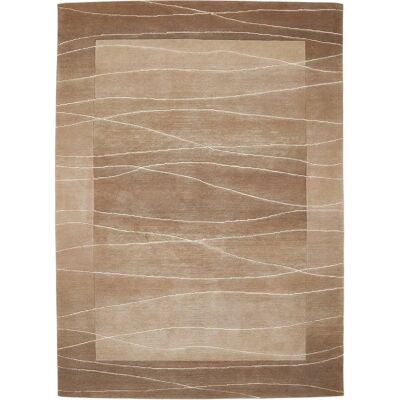 LUXOR LIVING Lineo Wollteppich - Handgeknüpft, Rechteckig, Beige LUXOR LIVING Lineo Wollteppich - Handgeknüpft, Rechteckig, Beige