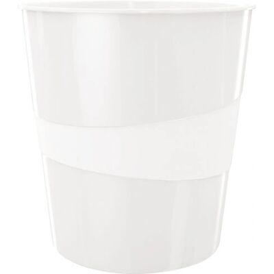 Cesto de papel branco Leitz - 15L Cesto de papel branco Leitz - 15L