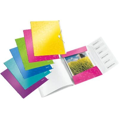 Organizer di file Leitz WOW in polipropilene - Colori assortiti - 6 scomparti Organizer di file Leitz WOW in polipropilene - Colori assortiti - 6 scomparti