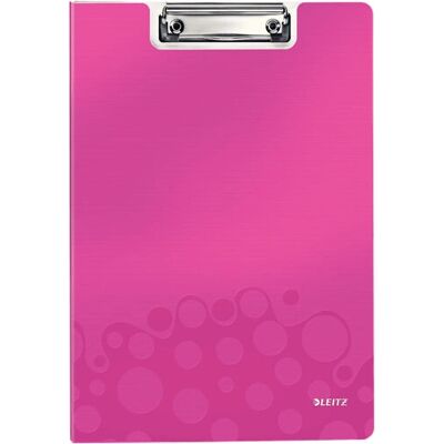 Leitz rosa Metall A4 Clipfolder mit Cover Leitz rosa Metall A4 Clipfolder mit Cover