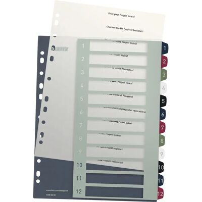 Leitz 1238 Registro A4 Multicolore - Registro Leitz 1238 Registro A4 Multicolore - Registro