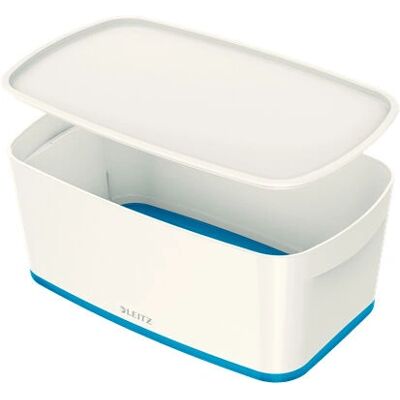 Leitz Kleine opbergdoos blauw/wit ABS - Opbergdoos Leitz Kleine opbergdoos blauw/wit ABS - Opbergdoos