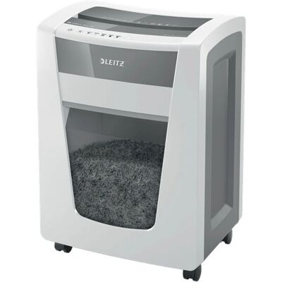 Leitz IQ Office Pro Cross Cut Shredder - P-4 - 23cm White Leitz IQ Office Pro Cross Cut Shredder - P-4 - 23cm White