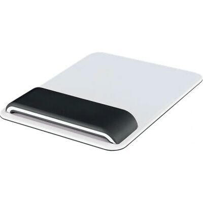 Leitz Ergo WOW Mouse Pad - Wrist Rest, Adjustable Height, Black & White - Mouse Pad Leitz Ergo WOW Mouse Pad - Wrist Rest, Adjustable Height, Black & White - Mouse Pad