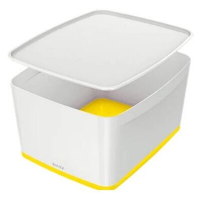 Leitz 52161016 Aufbewahrungsbox Weiß Gelb - Storage Box Leitz 52161016 Aufbewahrungsbox Weiß Gelb - Storage Box