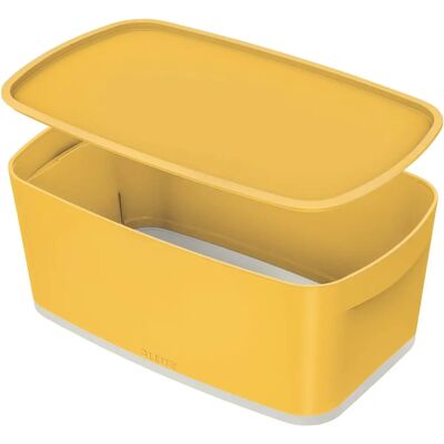 Leitz Mybox Scatola di Stoccaggio Gialla Cozy - Scatola di Stoccaggio Leitz Mybox Scatola di Stoccaggio Gialla Cozy - Scatola di Stoccaggio