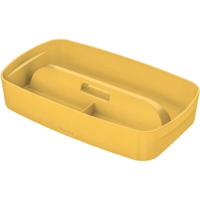 Leitz Yellow Storage Box - Durable BPA-Free Plastic Organizer Leitz Yellow Storage Box - Durable BPA-Free Plastic Organizer