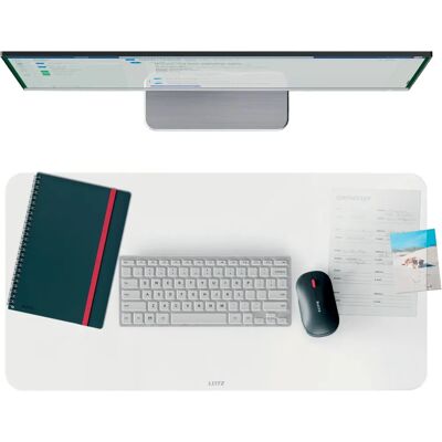 Leitz Transparent Desk Pad - 70x36cm Waterproof PVC Office Accessory Leitz Transparent Desk Pad - 70x36cm Waterproof PVC Office Accessory