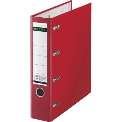 Classeur à anneaux rouge Leitz 2 x A5 - Polypropylène Durable Classeur à anneaux rouge Leitz 2 x A5 - Polypropylène Durable
