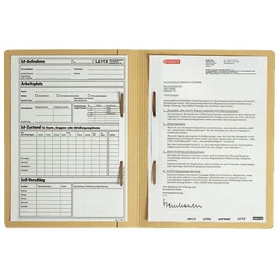 Leitz Ordner - Manila 2x250 Blätter - A4 - Gelb Leitz Ordner - Manila 2x250 Blätter - A4 - Gelb