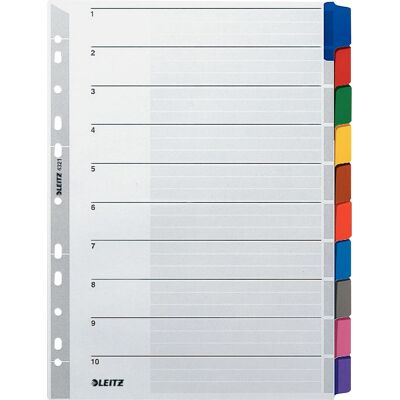 Organizzatore di file multicolore durevole Leitz - A4, 10 fogli Organizzatore di file multicolore durevole Leitz - A4, 10 fogli