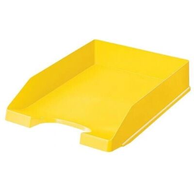 Leitz Modèle 5227 - Corbeille à lettres jaune - Publicité Leitz Modèle 5227 - Corbeille à lettres jaune - Publicité