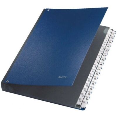 Leitz Divider Book - A4, 31 Compartments, Blue - Divider Book Leitz Divider Book - A4, 31 Compartments, Blue - Divider Book