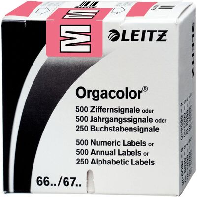 Leitz Modèle 66221000 Étiquette Rose - Étiquette - Publicité Leitz Modèle 66221000 Étiquette Rose - Étiquette - Publicité