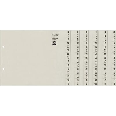 Leitz A-Z indexflikar - Återvunnet papper - 8 pärmar Leitz A-Z indexflikar - Återvunnet papper - 8 pärmar