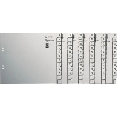 Leitz Modell 13500085 Grå Dela - Papper A-Z för 50 Fickor Leitz Modell 13500085 Grå Dela - Papper A-Z för 50 Fickor