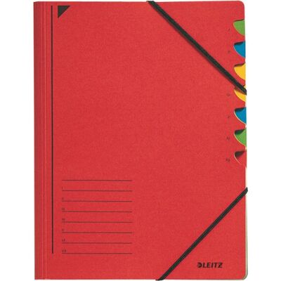 Leitz Roter 7-Fächer A4 Ordner - Dokumente Organisieren Leitz Roter 7-Fächer A4 Ordner - Dokumente Organisieren