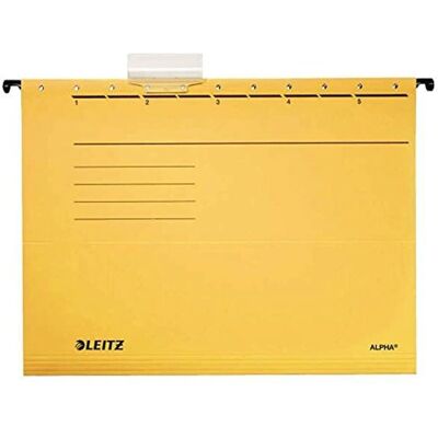 Leitz Alpha A4 Cartella Suspesa Gialla - Archiviazione Leitz Alpha A4 Cartella Suspesa Gialla - Archiviazione