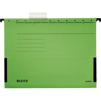 Pasta Suspensa Leitz Alpha - Verde - A4 - Pacote de 5 Pasta Suspensa Leitz Alpha - Verde - A4 - Pacote de 5