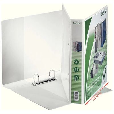 Leitz White A4 Ring Binder - Presentation, 2-D Rings Leitz White A4 Ring Binder - Presentation, 2-D Rings