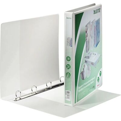Leitz Classeur à anneaux A4 blanc - Largeur, 20mm, 4 anneaux D - Publicité Leitz Classeur à anneaux A4 blanc - Largeur, 20mm, 4 anneaux D - Publicité
