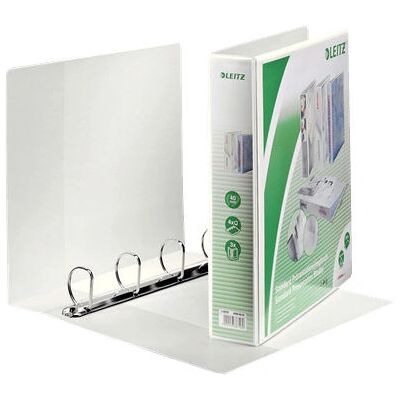 Leitz A4 White 4-Ring D Binder - Ring Binder Leitz A4 White 4-Ring D Binder - Ring Binder