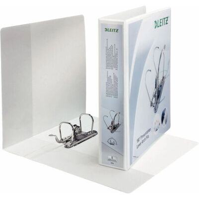 Leitz White A4 Ring Binder - 600 Pages Capacity Leitz White A4 Ring Binder - 600 Pages Capacity