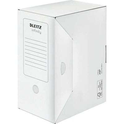 Boîte de stockage Leitz blanche sans acide - A4 Archivage Long Terme - Publicité Boîte de stockage Leitz blanche sans acide - A4 Archivage Long Terme - Publicité