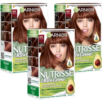 Garnier - Nutrisse Cream - 45 Dunkel-Schokoladenbraun - Haarfarbe Garnier - Nutrisse Cream - 45 Dunkel-Schokoladenbraun - Haarfarbe
