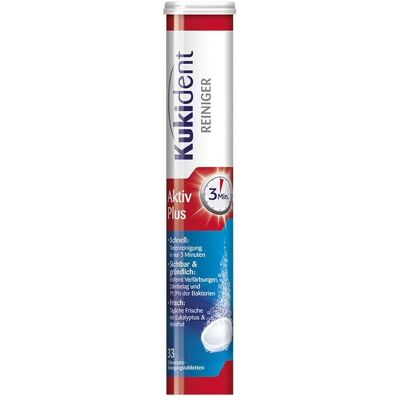 Kukident Aktiv Plus - Zahnbürste - Tiefenreinigung, Bakterien entfernen, 3 Min Kukident Aktiv Plus - Zahnbürste - Tiefenreinigung, Bakterien entfernen, 3 Min