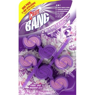 Cillit Bang - 3116708 - Violet - Bloc solide - Orchidée - Nettoyant pour salle de bains - Publicité Cillit Bang - 3116708 - Violet - Bloc solide - Orchidée - Nettoyant pour salle de bains - Publicité