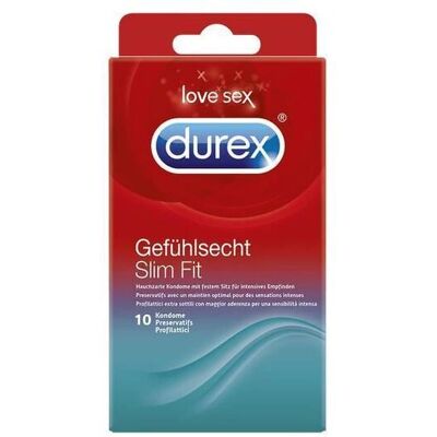 Durex Feel Slim Fit 10 Kondom - Kondome Durex Feel Slim Fit 10 Kondom - Kondome