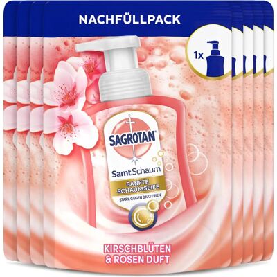 Sagrotan Samtige Schaumstoffhandseife Kirschenblüte & Rose - Schaumseife für Hände Sagrotan Samtige Schaumstoffhandseife Kirschenblüte & Rose - Schaumseife für Hände