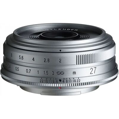 Voigtländer Ultron 27mm F2.0 Zilver - Objectief Voigtländer Ultron 27mm F2.0 Zilver - Objectief