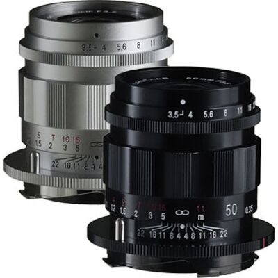 Voigtländer 50 mm F3,5 APO-LANTHAR Type II Argent - Objectif - Publicité Voigtländer 50 mm F3,5 APO-LANTHAR Type II Argent - Objectif - Publicité