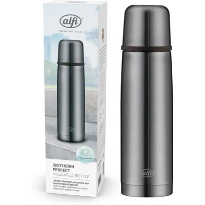 ALFI Perfect Bouteille Isotherme - Acier inoxydable, 500ml, Gris ALFI Perfect Bouteille Isotherme - Acier inoxydable, 500ml, Gris