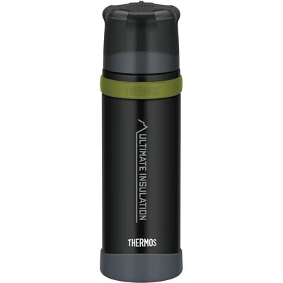 THERMOS Mountain Bouteille Isotherme - Thermos pour Randonnée, Noir THERMOS Mountain Bouteille Isotherme - Thermos pour Randonnée, Noir