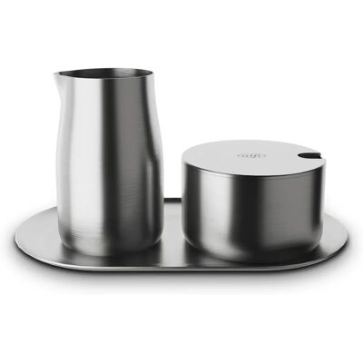 ALFI Milk & Sugar Dish Set - Stainless Steel - 3 pcs ALFI Milk & Sugar Dish Set - Stainless Steel - 3 pcs