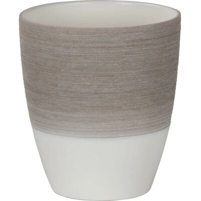 Scheurich - Serie 650 Ø13x15 cm espresso cream - Blumentopf Scheurich - Serie 650 Ø13x15 cm espresso cream - Blumentopf